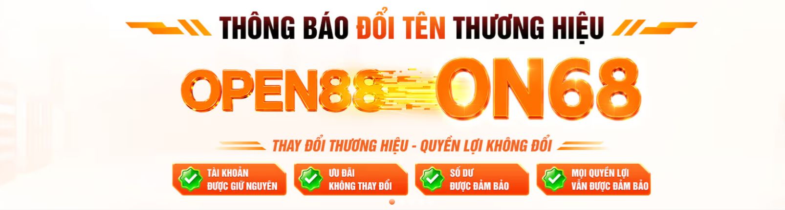 nhà cái open88 chuyển đổi thương hiệu